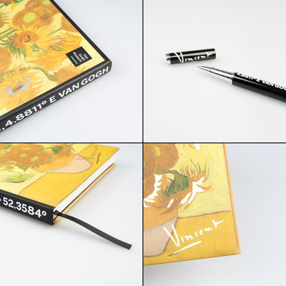 Set di quaderni A5 di alta qualità + penna del Museo Van Gogh