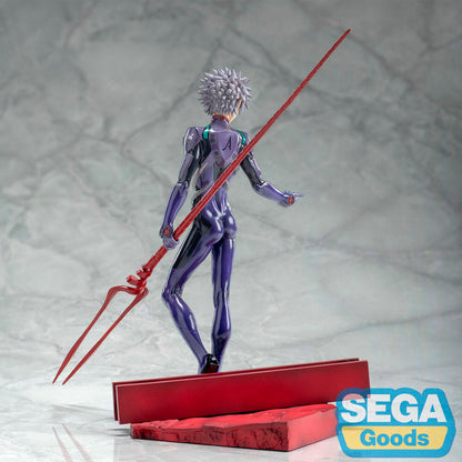 Figura Kaworu Nagisa X Lança de Longinus Luminasta Evangelion 3.0 + 1.0 Três Vezes no Tempo 21cm