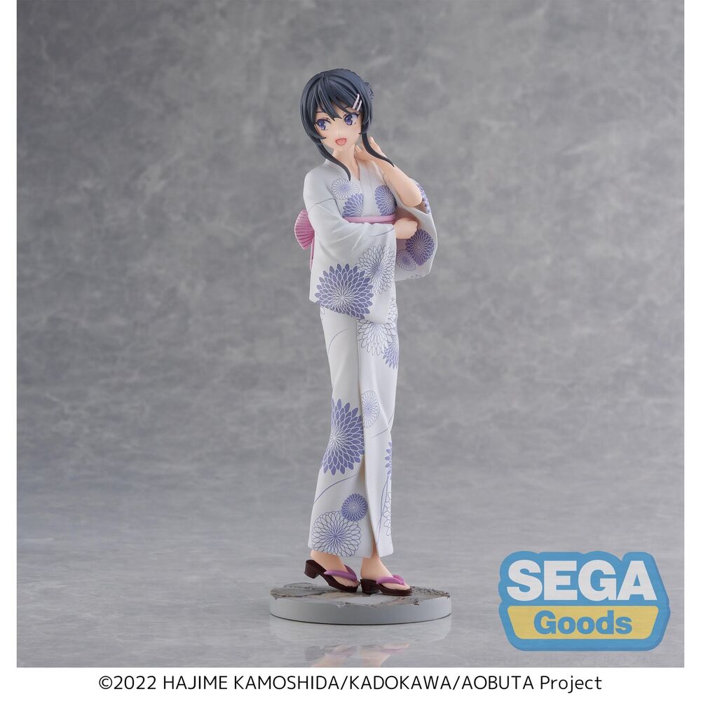 figure mai sakurajima yukata of bunny girl sepai luminasta rascal does not dream 22cm