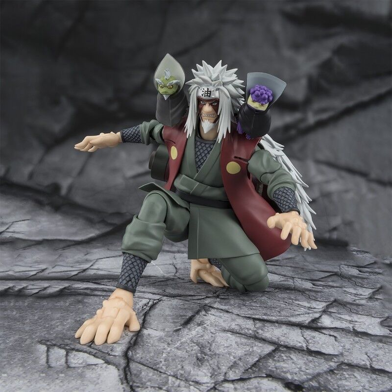 Figura S.H. Figuarts Jiraiya Mestre Heroico da Folha no Modo Sábio de Naruto Shippuden 17cm