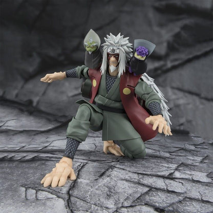 Figura S.H. Figuarts Jiraiya Mestre Heroico da Folha no Modo Sábio de Naruto Shippuden 17cm