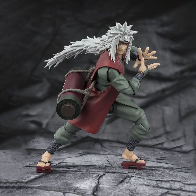 Figura S.H. Figuarts Jiraiya Mestre Heroico da Folha no Modo Sábio de Naruto Shippuden 17cm