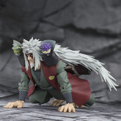 Figura S.H. Figuarts Jiraiya Mestre Heroico da Folha no Modo Sábio de Naruto Shippuden 17cm