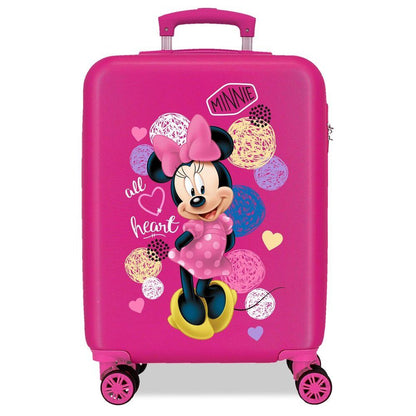 abs trolley suitcase love minnie disney 55cm