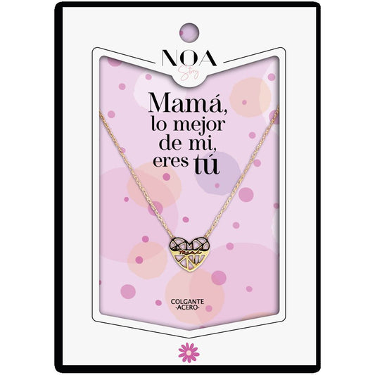 heart shaped pendant for mom  gold plated steel  mom  you are the best thing in my life