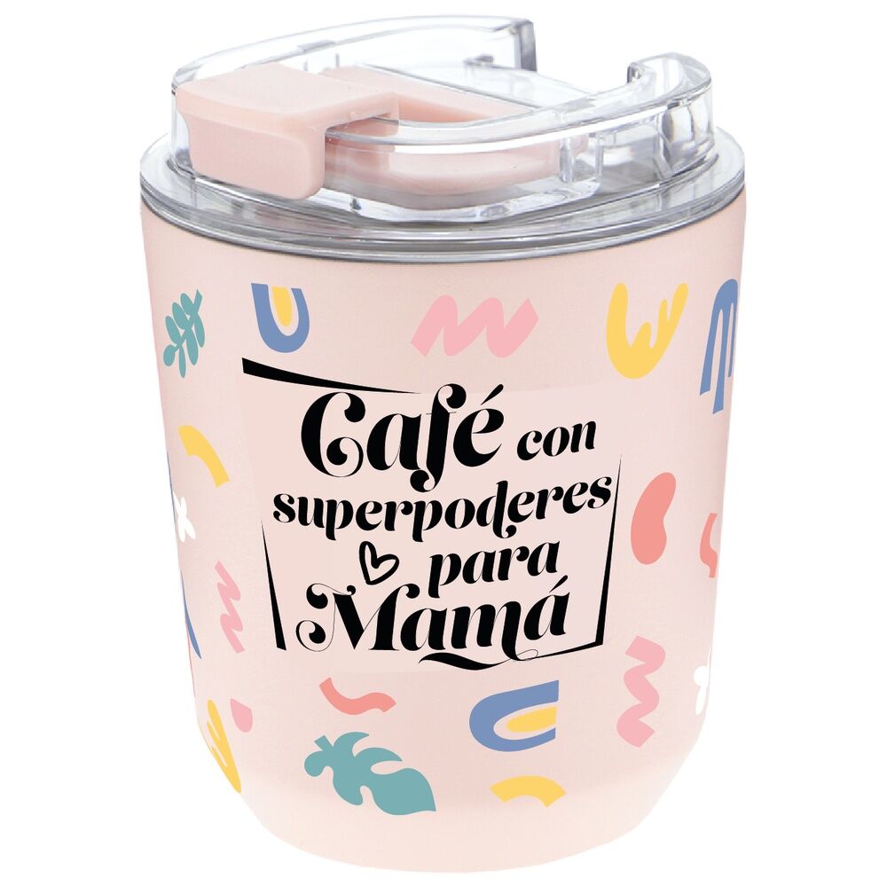 thermal coffee mug with superpowers for mom 280ml