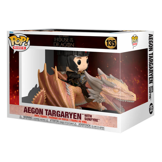 POP! Rides House of the Dragon Aegon Targaryen Figure with Sunfyre