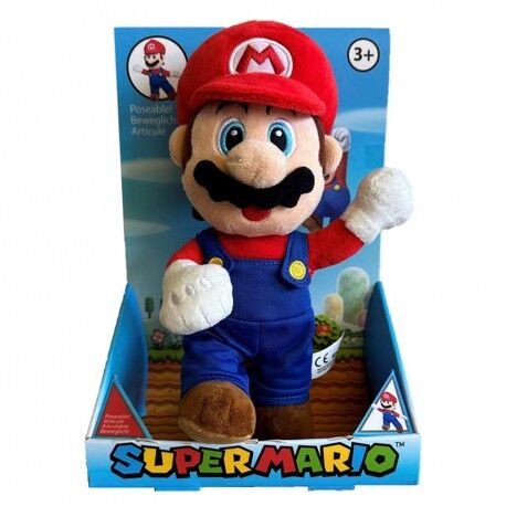 mario super mario bros articulated plush toy 25cm