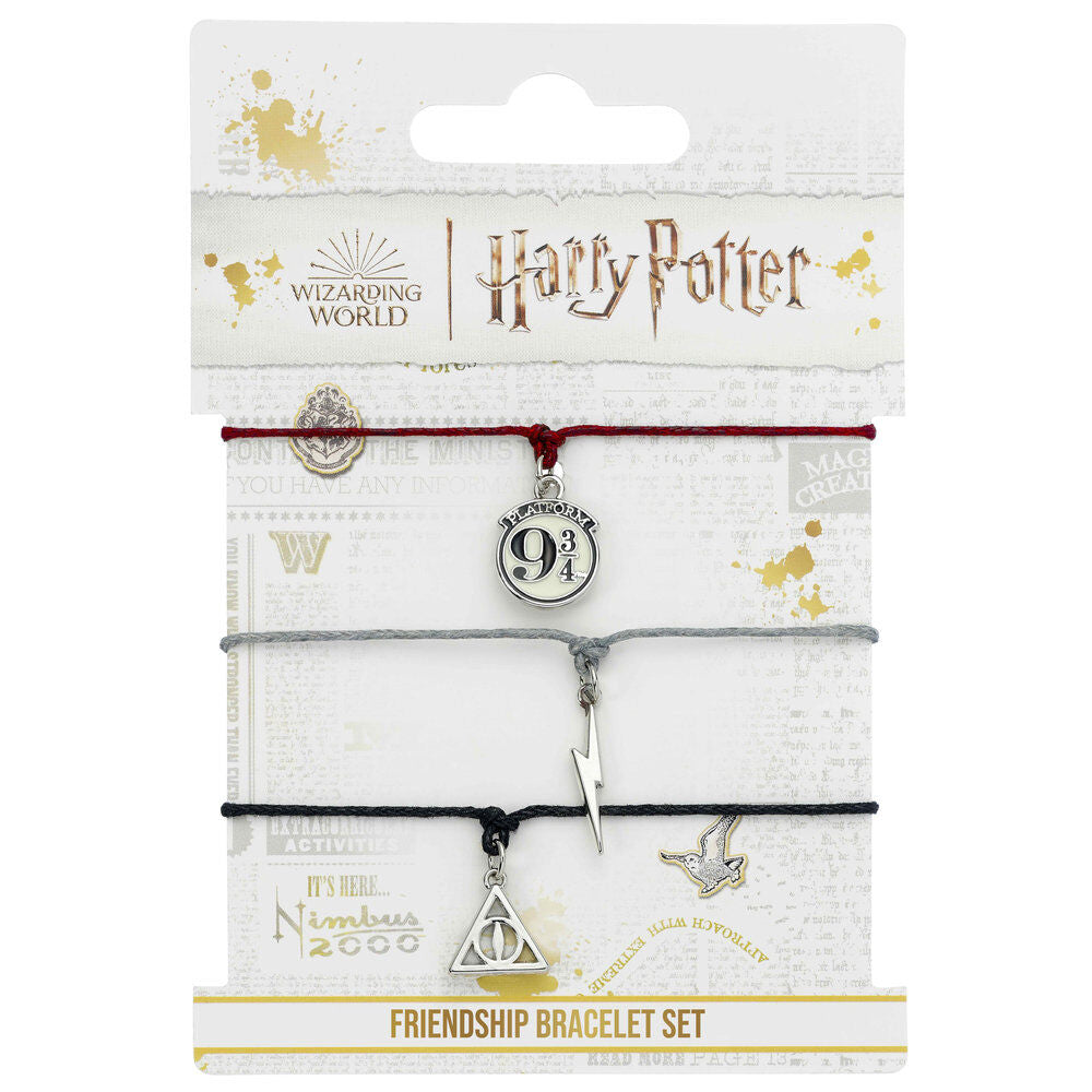 Zestaw 3 bransoletek przyjaźni Harry'ego Pottera Insygnia Śmierci