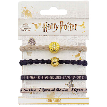Blister pack of 4 Time Turner Harry Potter hair ribbons