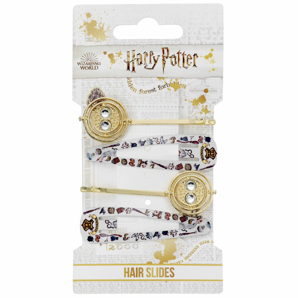 blister pack of 4 harry potter time turner hair clips