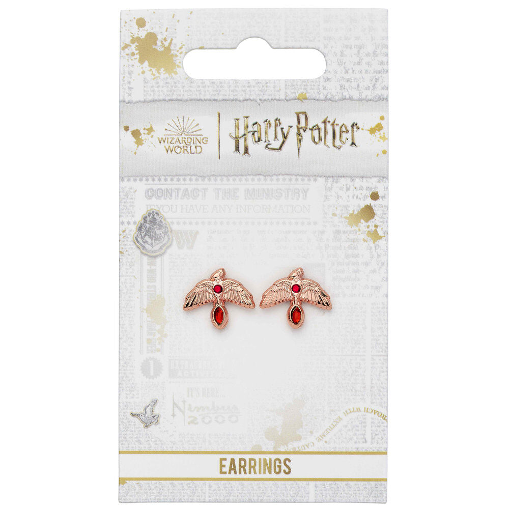 Fawkes Rose Gold Harry Potter Earrings