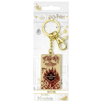 harry potter marauder's map keychain