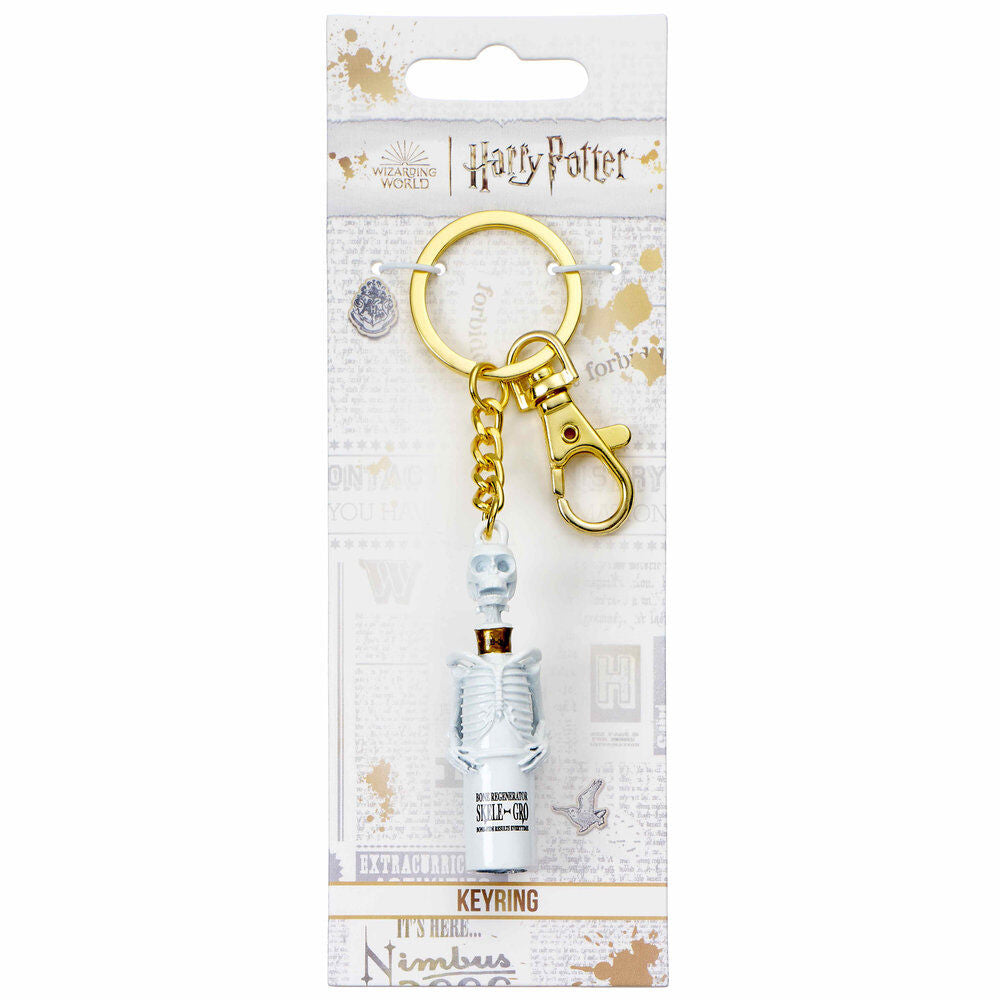 harry potter skeleton keychain