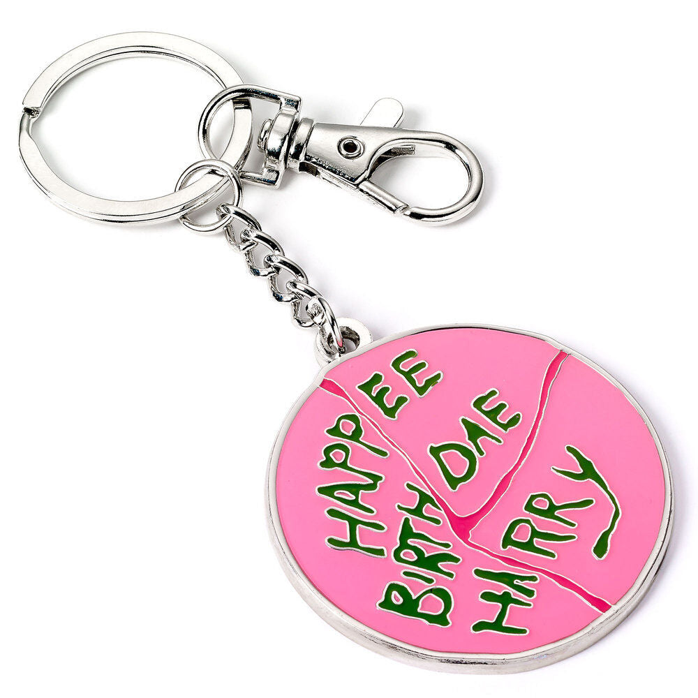happee harry potter birthday cake keychain