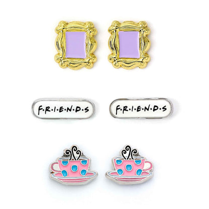 set of 3 pairs of friends earrings