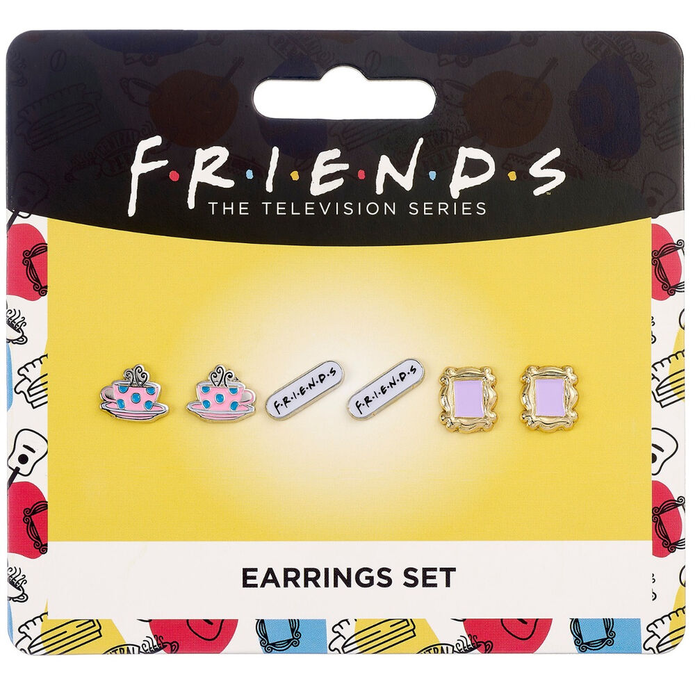 Set mit 3 Paar Friends Ohrringen
