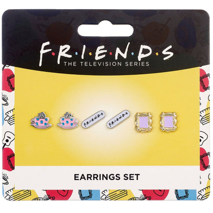 Set mit 3 Paar Friends Ohrringen