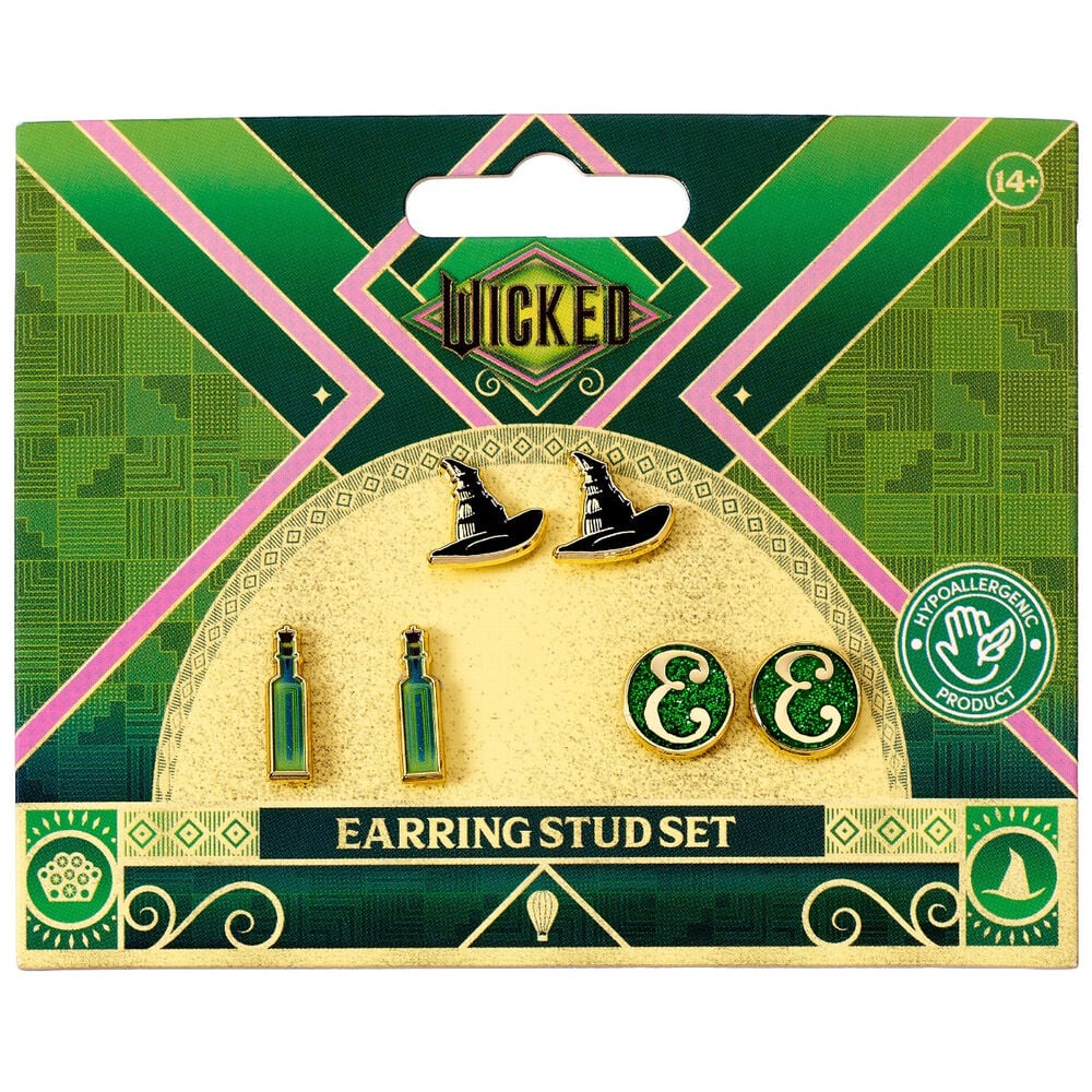 Wicked Set of 3 Pairs of Earrings