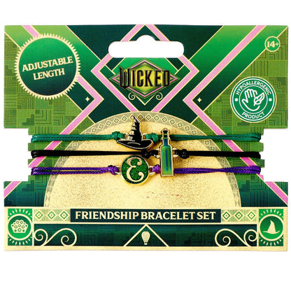 set of 2 elphaba glinda wicked bracelets