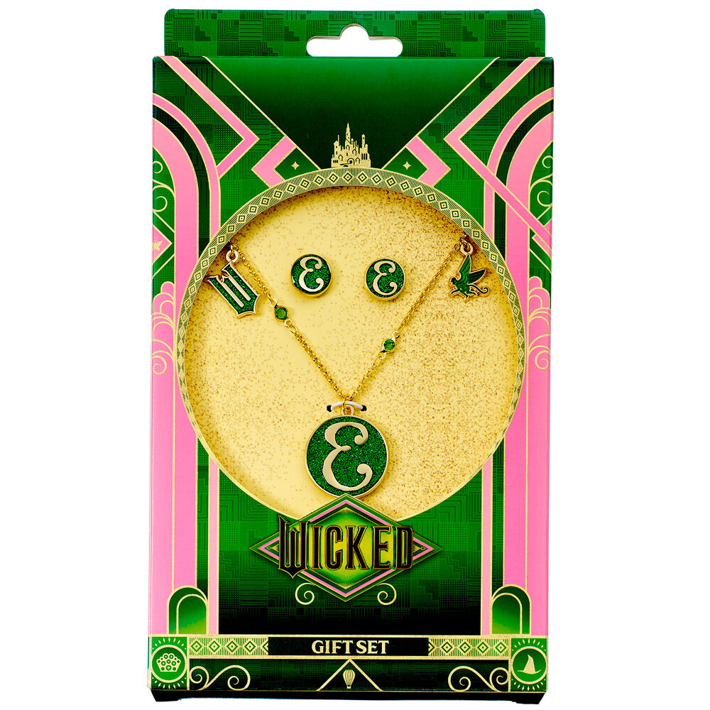 elphaba wicked pendant  earrings set
