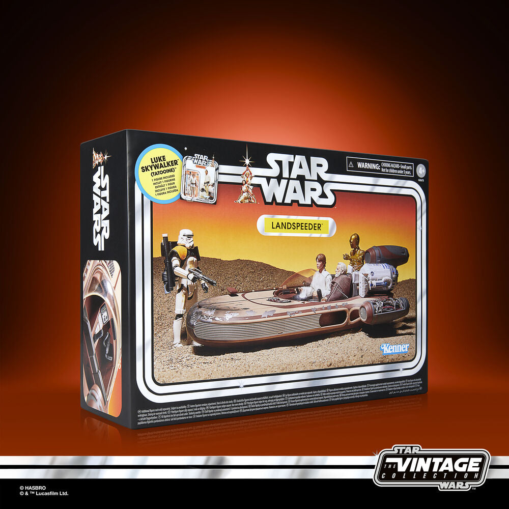 Luke Skywalker + Landspeeder Star Wars Figure