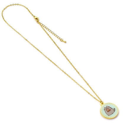 pusheen pizza pendant
