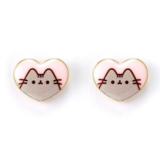 Orecchini a cuore di Pusheen