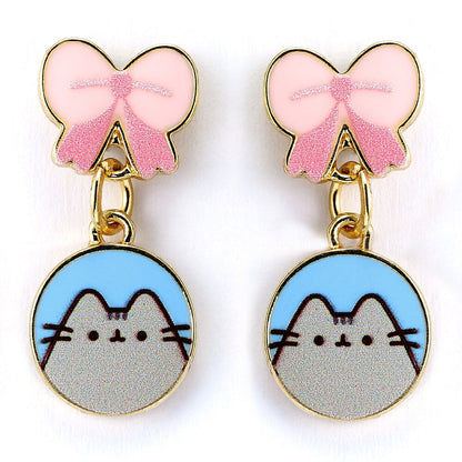 Orecchini Pusheen con fiocco