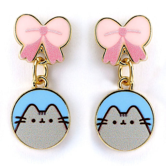 Orecchini Pusheen con fiocco