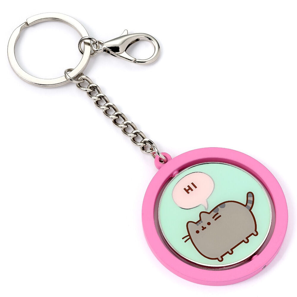 Hi Bye Pusheen Keychain