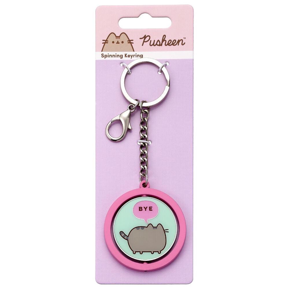 Hi Bye Pusheen Keychain