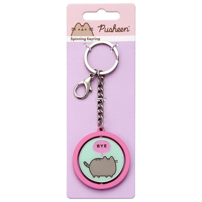 Hi Bye Pusheen Keychain