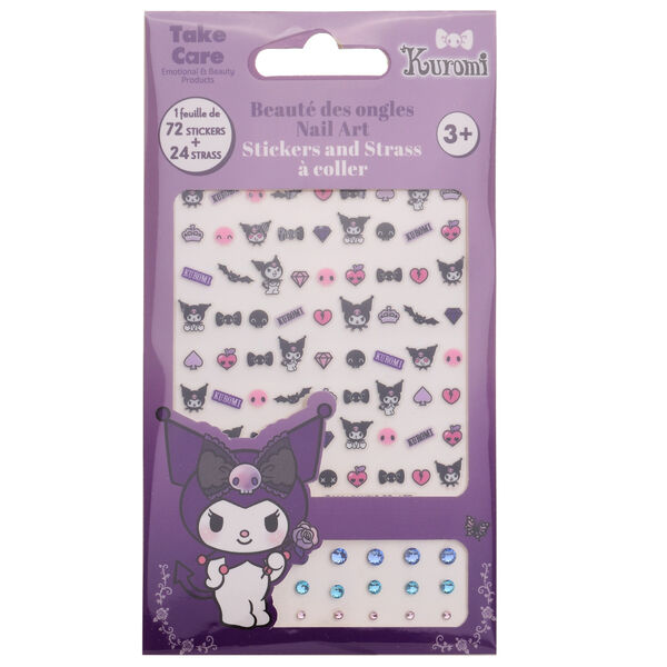 kuromi hello kitty body stickers blister pack