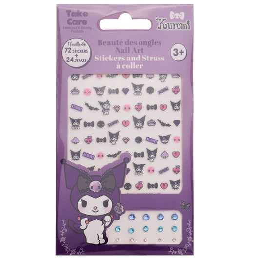 kuromi hello kitty body stickers blister pack