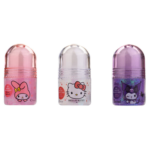 hello kitty & friends roll on body gel assortment