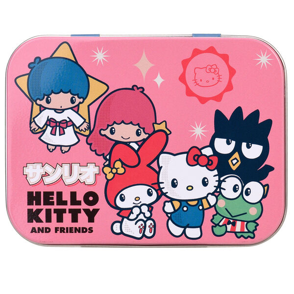 hello kitty & friends metal box of band aids