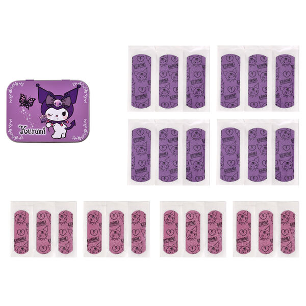 Caixa de Band Aids de Metal da Hello Kitty da Kuromi