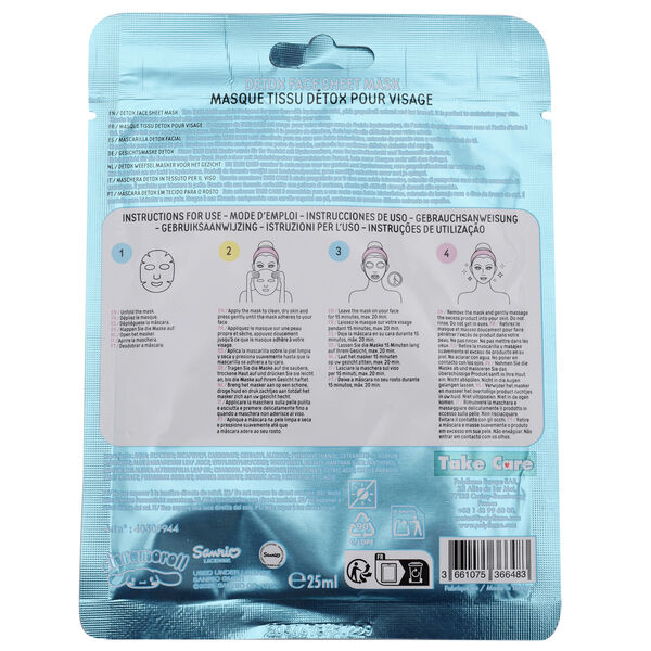 Hello Kitty Cinnamoroll Detox Facial Mask