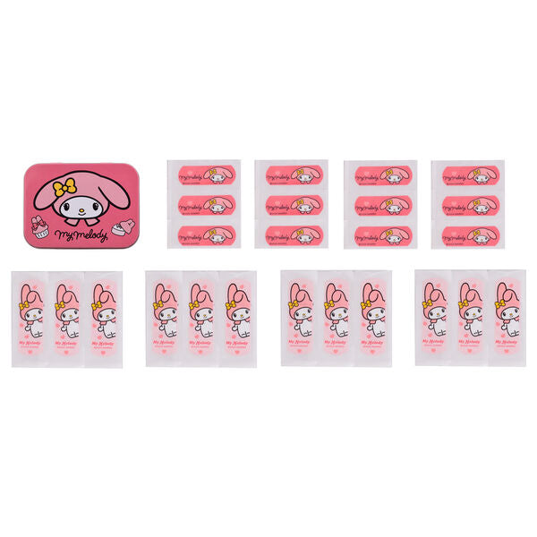 Caja metálica de tiritas de My Melody y Hello Kitty