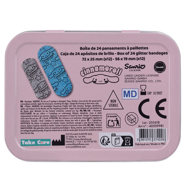 Metal Box Cinnamoroll Hello Kitty Band-Aids