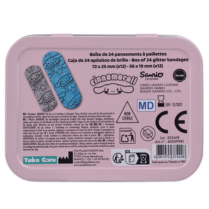 Metal Box Cinnamoroll Hello Kitty Band-Aids