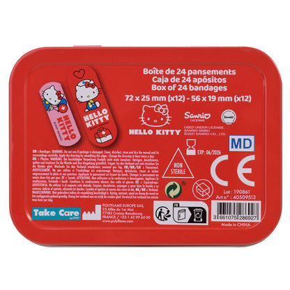 Hello Kitty Metalowe pudełko z plastrami