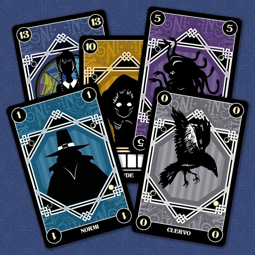 Creatures and Excluded card game Wednesday Spanish