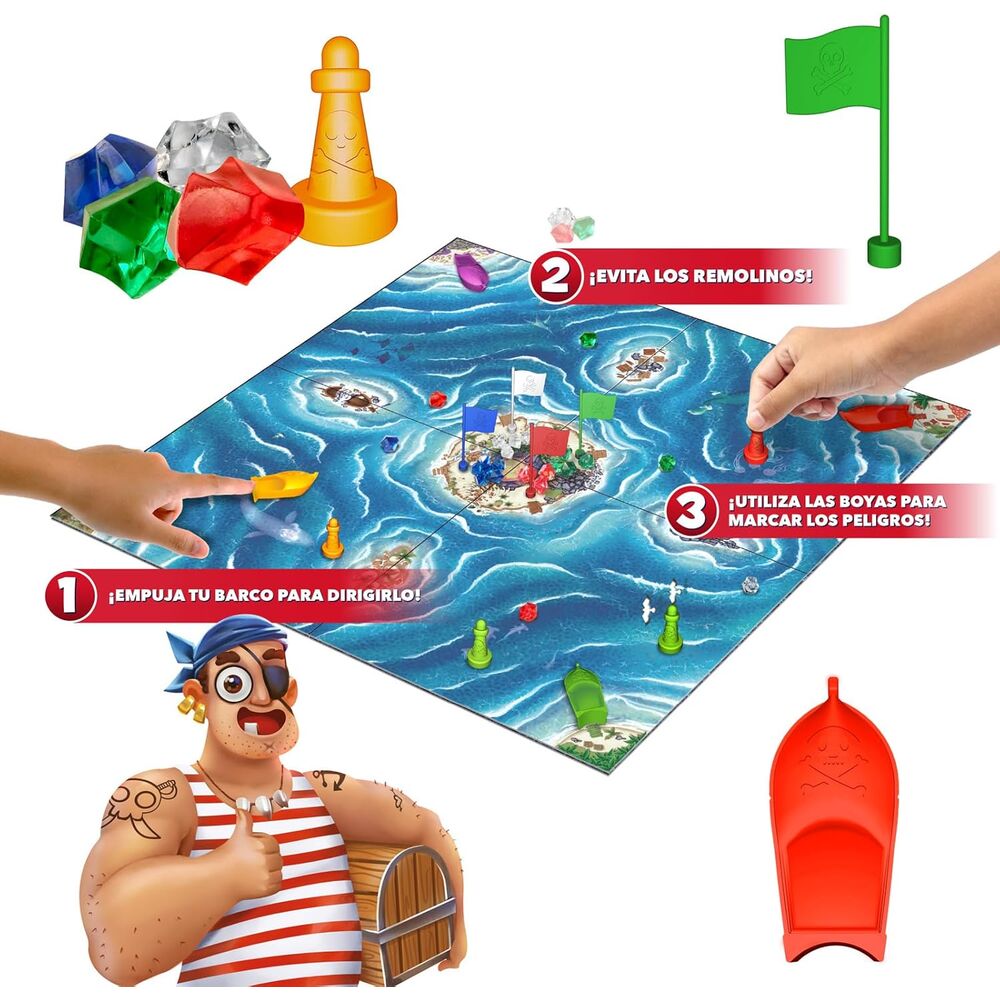 Jogo de tabuleiro Piratas das Bermudas (espanhol)