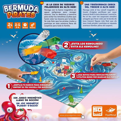 Jogo de tabuleiro Piratas das Bermudas (espanhol)