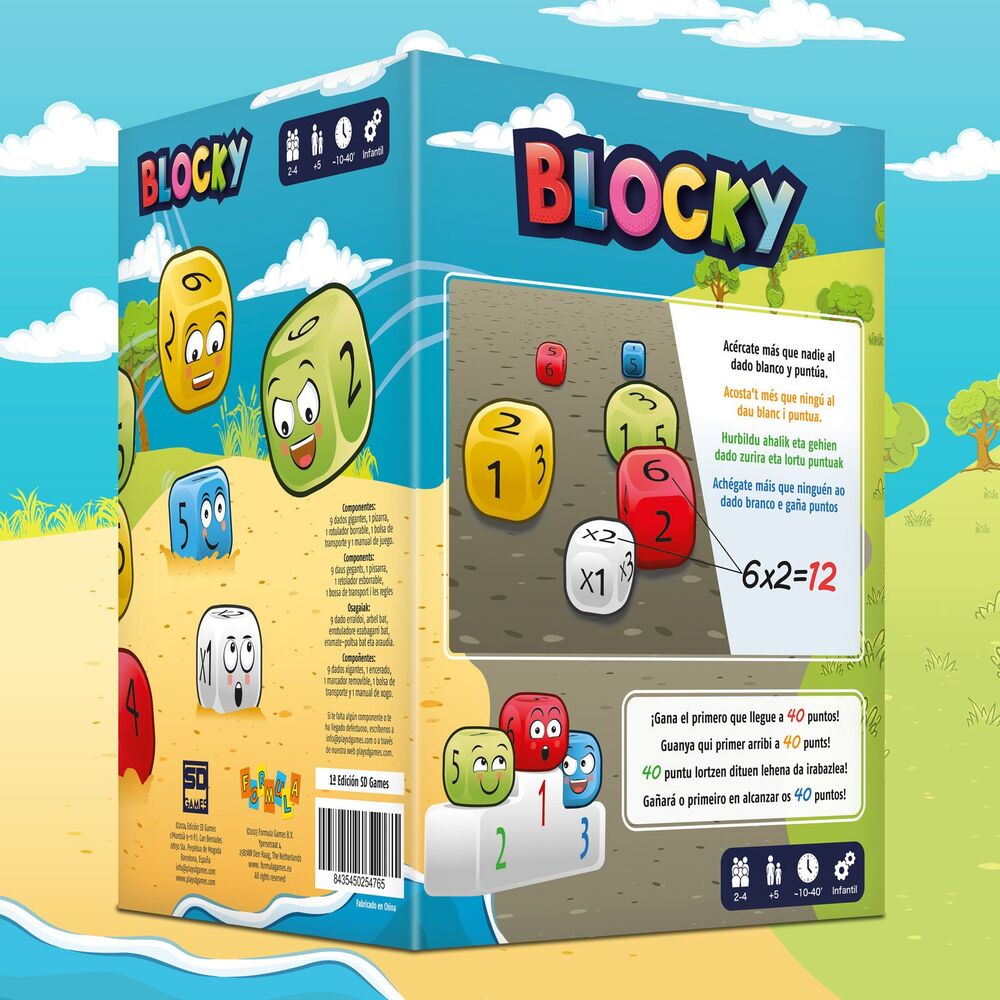 Blocky Spiel auf Spanisch