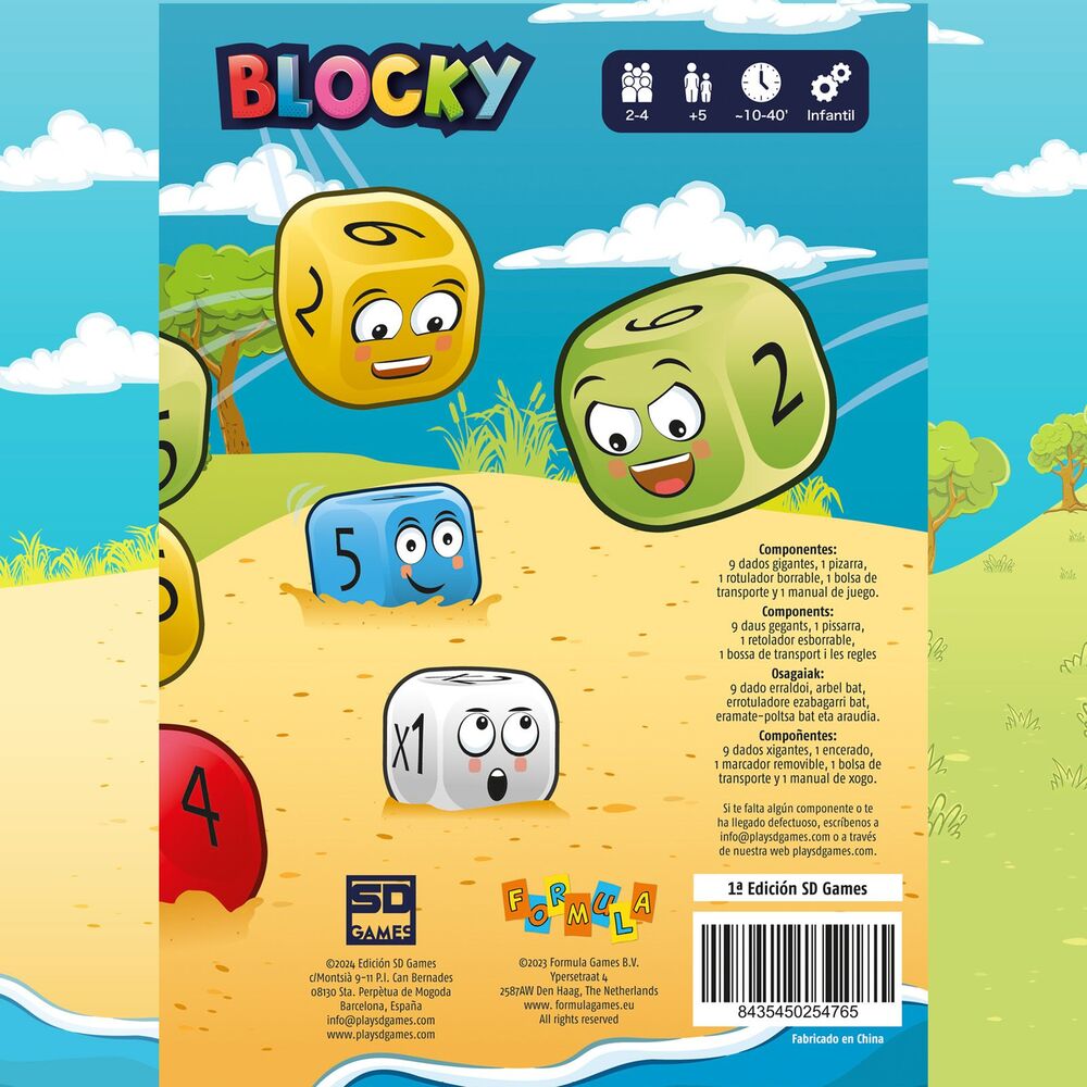 Blocky Spiel auf Spanisch