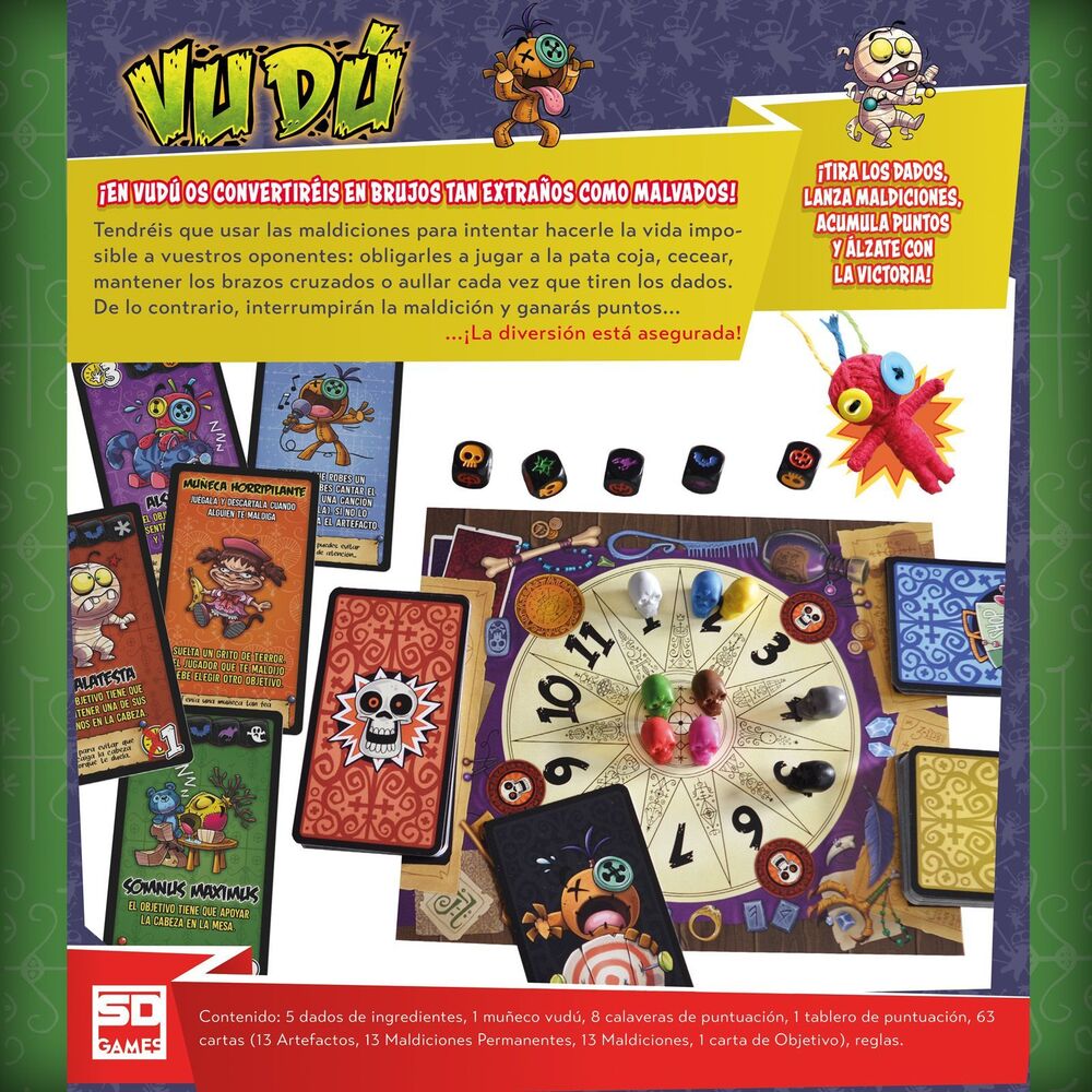 Jogo de tabuleiro Vudu em espanhol