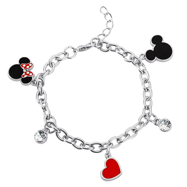mickey & charm bracelet minnie disney